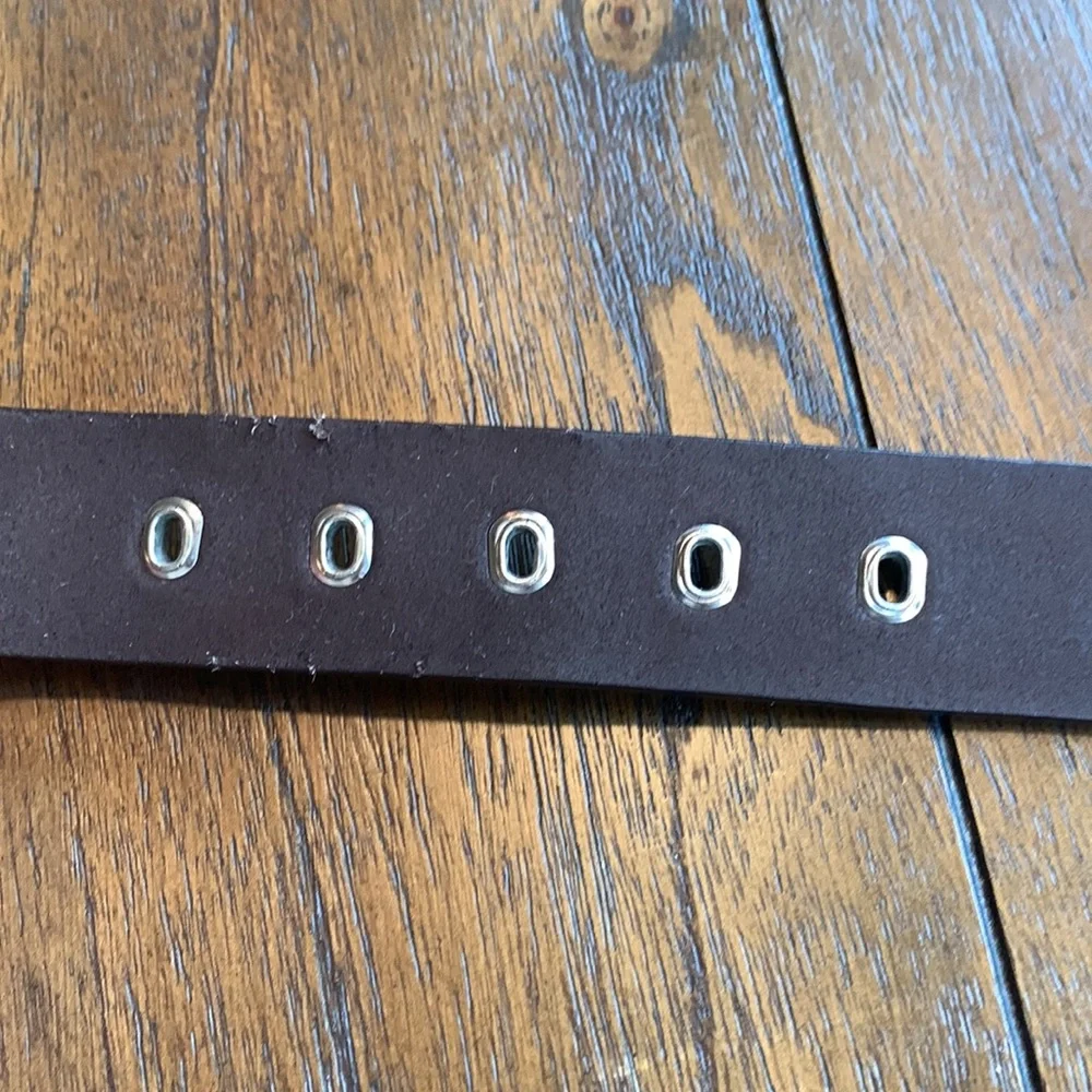 Calvin Klein Jeans Genuine Leather Wide Belt - Picture 9 of 10